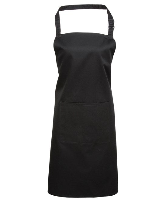 Colours bib apron with pocket PR154