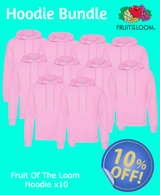 Fruit Of The Loom Hoodie Bundle