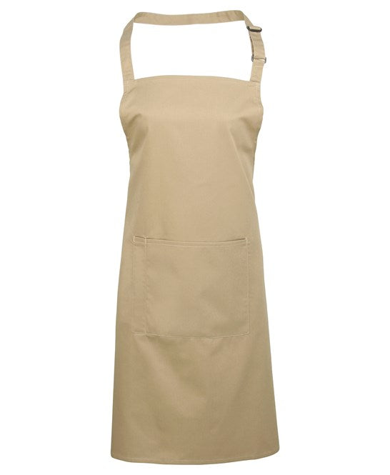 Colours bib apron with pocket PR154