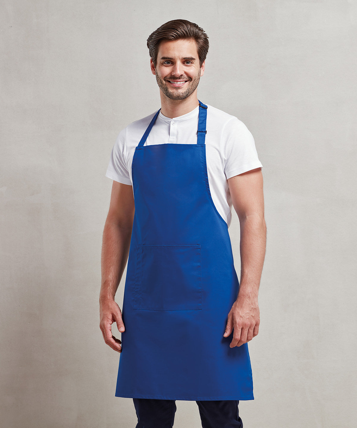 Colours bib apron with pocket PR154