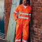 Hi-vis polycotton coverall YK011